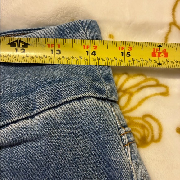 EUC Coldwater Creek Blue Patchwork Women Jeans. *Wild At Heart* Pull On - Picture 7 of 7